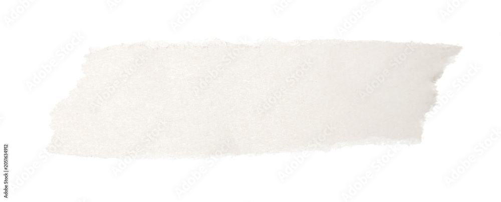 Fototapeta premium Piece of blank paper isolated on white, top view
