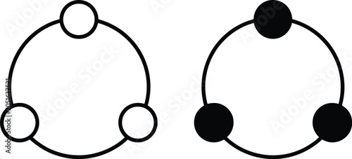 Bild auf Leinwand Adaptation Icon Vector Design and Illustration for Change Management, Flexibility, and Continuous Improvement