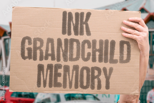 Fotografija "Ink grandchild memory" Tattoo honoring descendant