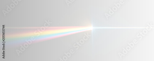 Holographic rainbow prism glows softly on a transparent layer. Shimmering dust floats delicately. Vector illustration is perfect for magical or festive designs. PNG