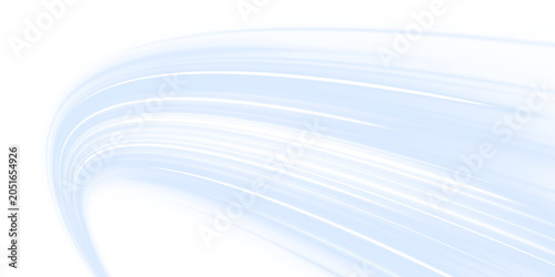 Tableau sur toile Electric light waves curve across a modern transportation network