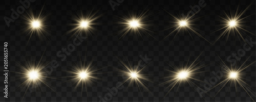 Quadro su tela Soft glowing sun rays illuminate abstract background