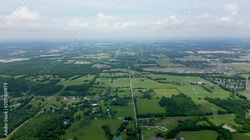 360 view of countryside from high perspective