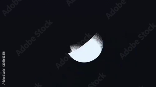 Abstract Black And White Particle Geometry Motion Background