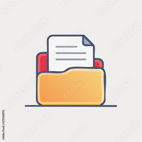 Folder with Document Icon