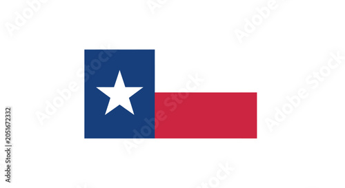 Tableau sur toile Texas state flag symbol icon.
