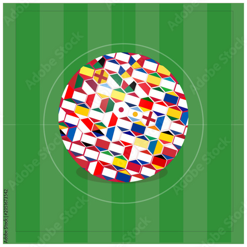 Global Football Inspired by World Cup Nations


