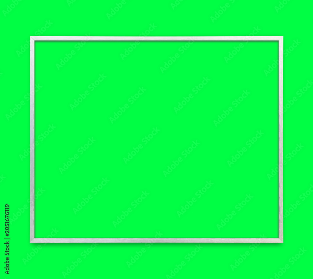 Fototapeta premium Minimalist frame on green background, suitable as mockup