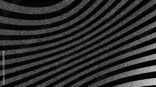 Abstract Monochrome Concentric Particle Rings Motion Background
