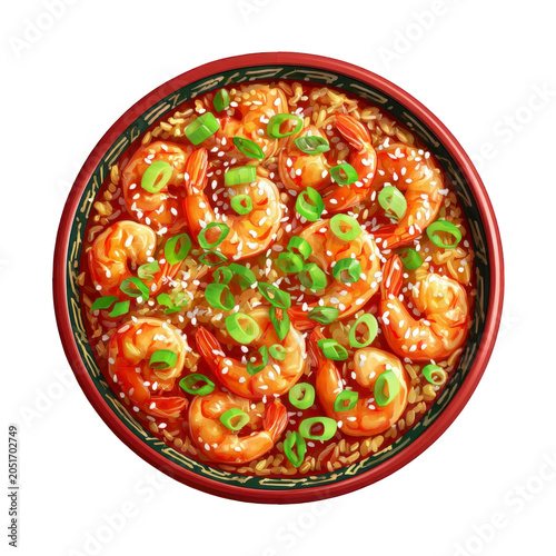 Homemade baked pasta dish with tomato sauce and fresh basil in rustic terracotta bowl