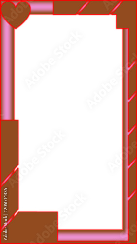 Chocolate vertical border