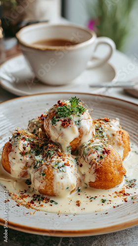 dahi puri in plate 