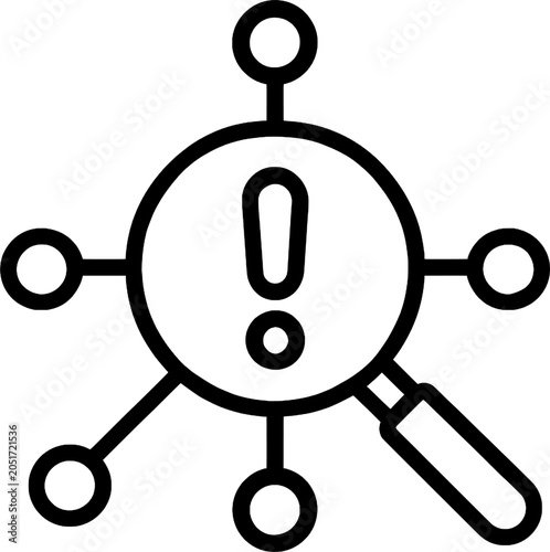 Threat Detection Line Icon