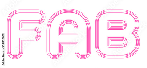Photography Transparent fab funky offset typography