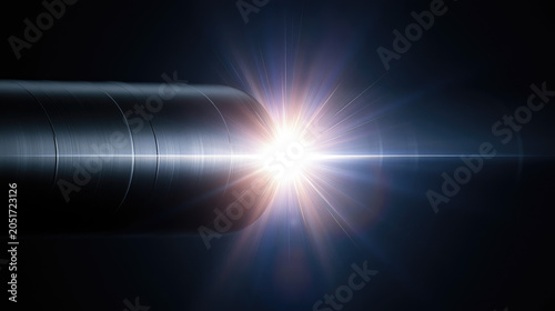 Welding steel pipe underwater industrial fabrication bright electric arc cut split screen effect high contrast cinematic abstract concept