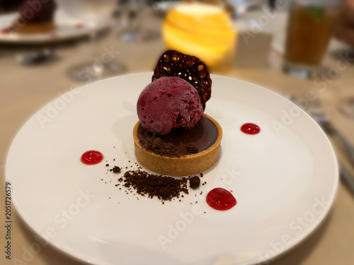 delicious extravagant dessert
