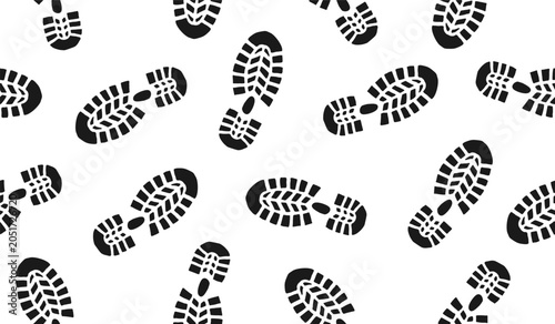 Cute footprint pattern background vector design