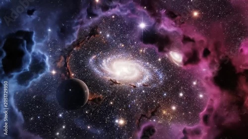 Big Bang in space shows the birth of the universe and its expansion over time in stunning visuals