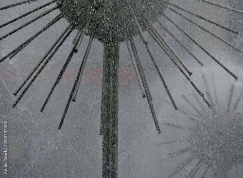 Pusteblumenbrunnen in der Prager Straße in Dresden