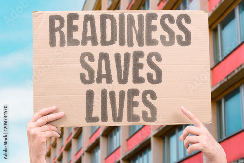 Fotografie "Readiness saves lives" Preparedness reduces pandemic mortality