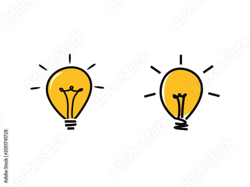 vector icons of brilliant ideas concepts