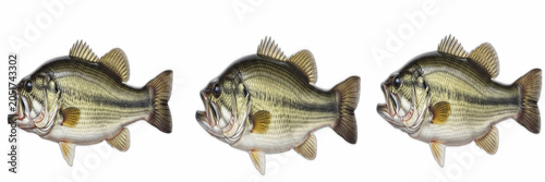 Tablou pe pânză Wild Largemouth Bass Fish Specimen Fresh Aquatic River Creature Angling Fishing