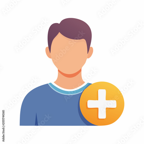 User Icon with Plus Sign