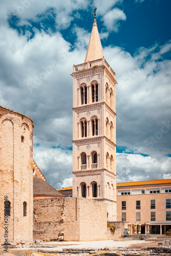 Zadar Cathedral located in the old town of Zadar, Croatia