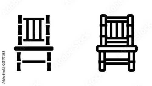 Foto Folding chair icons