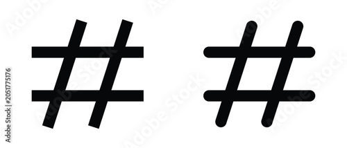 Hashtag icon, Hashtag Logo icon, abstract Hashtag icon.