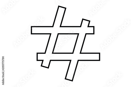 Hashtag icon, Hashtag Logo icon, abstract Hashtag icon.