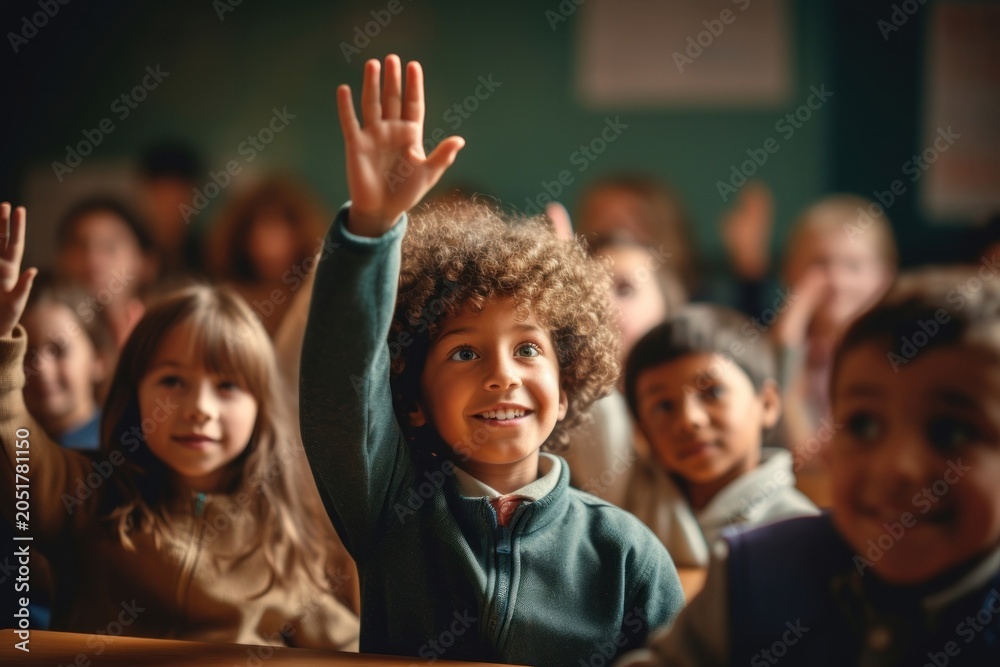 Fototapeta premium Learning student teacher school.