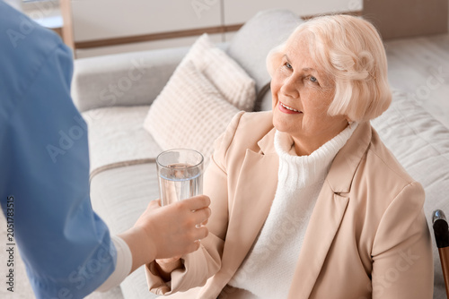 Senior woman with dementia ...