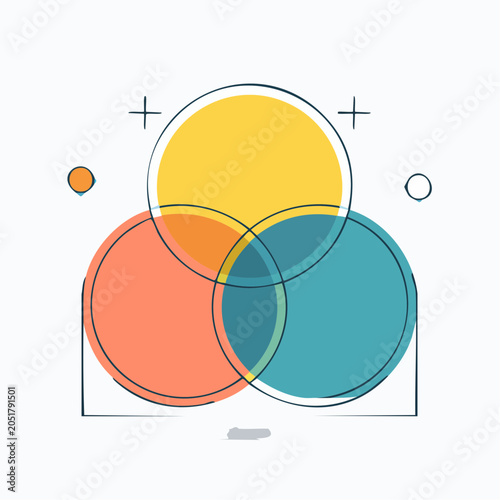 Venn Diagram with Three Overlapping Circles