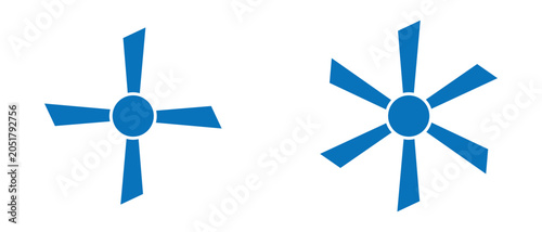 Propeller Icon, Propeller speed Icon, Fan speed icon, propeller fan speed icon.