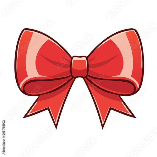 Red bow illustration