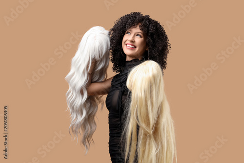 Beautiful young woman with ...