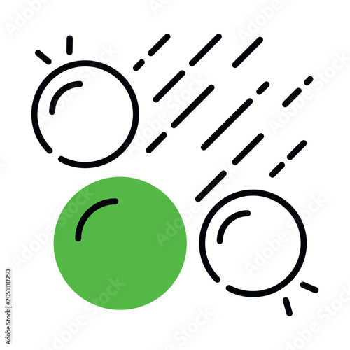 Photos Trendy design icon of falling balls