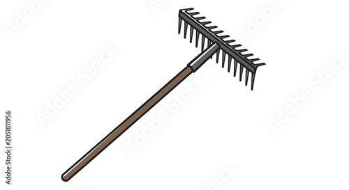 Photos Garden Rake Tool - Gardening Equipment for Yard Work