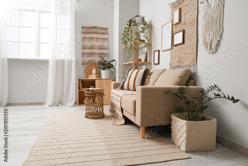 Interior of modern living r...