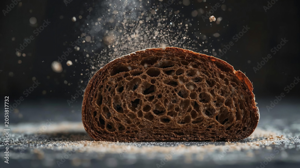 Fototapeta premium close up of sourdough bread