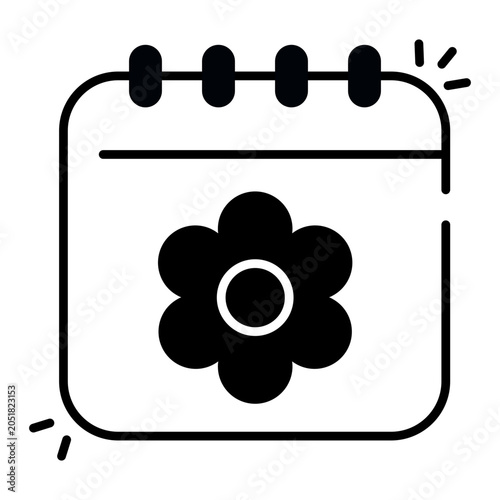 Tableau sur toile An icon design of spring season