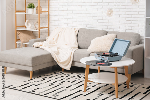 Interior of living room wit...