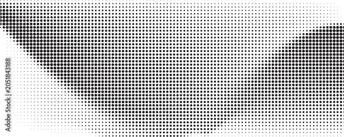 Bilde på lerret grunge Halftone white and black dots pattern and black gradient grunge texture background