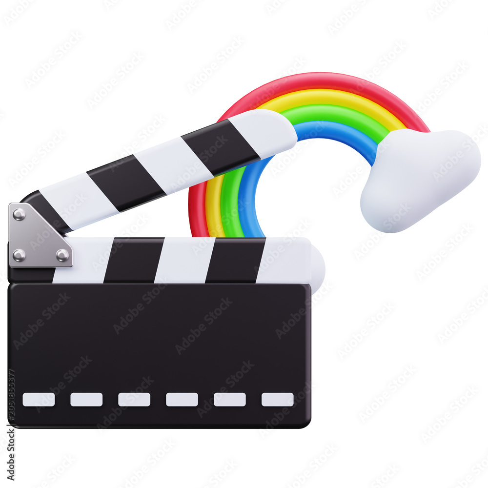 Fototapeta premium Creative Video Production 3D Illustrations
