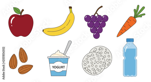 Photography Healthy food and drink items.