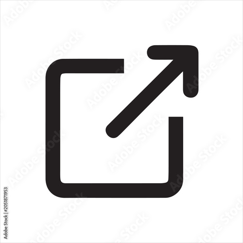 external link icon vector illustration.