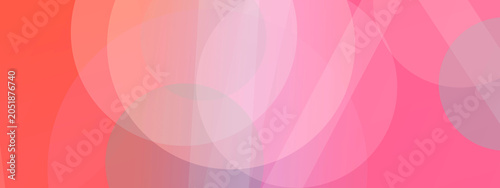 Fotografie A vibrant pink and coral abstract gradient features gentle bokeh circles and smooth blending, offering an energetic, friendly backdrop for promotions or design