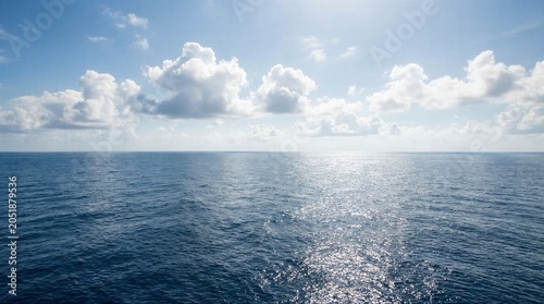 Calm Ocean View beautiful background design concept