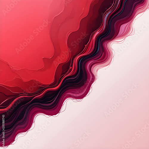 Red and Pink Abstract Background with Flowing Gradients and Modern Artistic Design